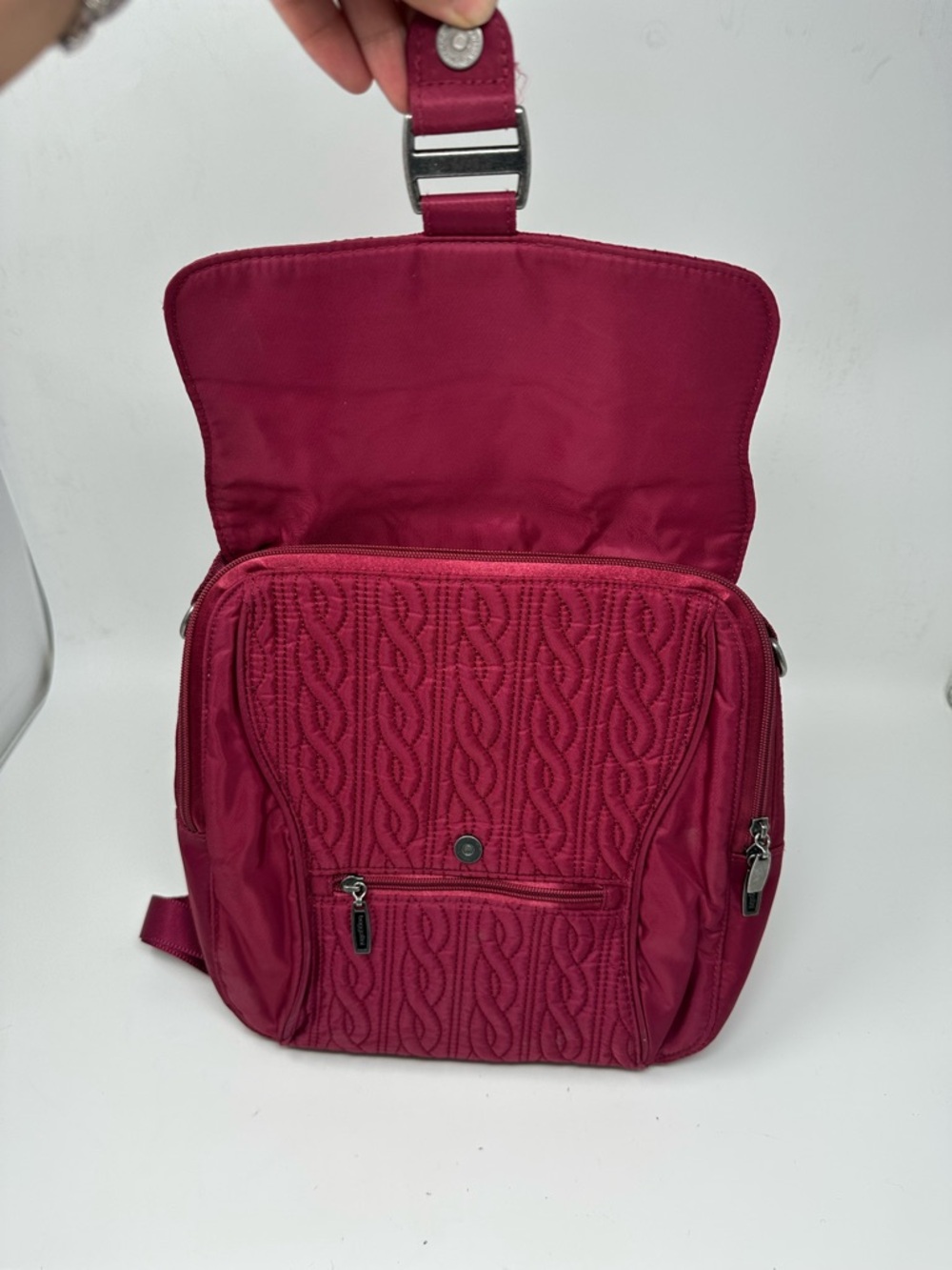 Baggallini Enchant Espresso Quilted Backpack - Picture 14 of 14